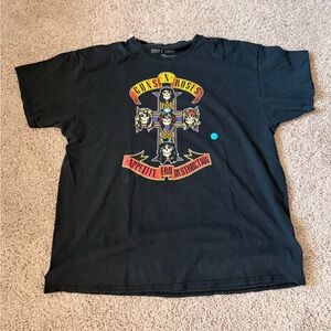Black Graphic Tee Guns & Roses